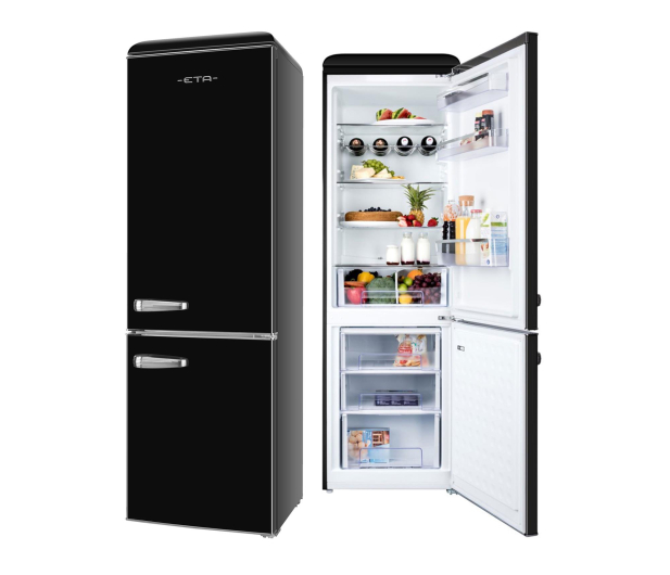 Lodówka ETA Storio 253290020E 192cm Czarna Retro 300L - 1522783 - zdjęcie